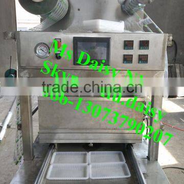 Commercial Vegetable Tray Sealing Machine/plastic Food Tray Sealing Machine/plastic Cup Sealing Machine photo-2