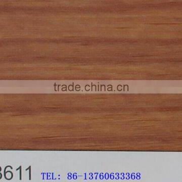 Wood Grain self-adhesion cold laminated Decoration PVC Film item 8611