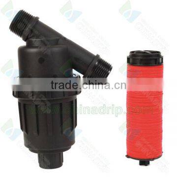 Irrigation disposable water filter