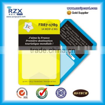 customized visual thin card rewritable greeting card