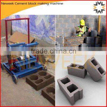 Neweek removable baking-free manual cement block making machine