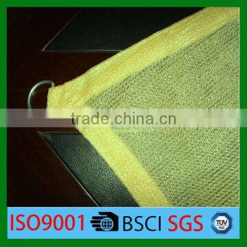 Triangle beige sun shade sail