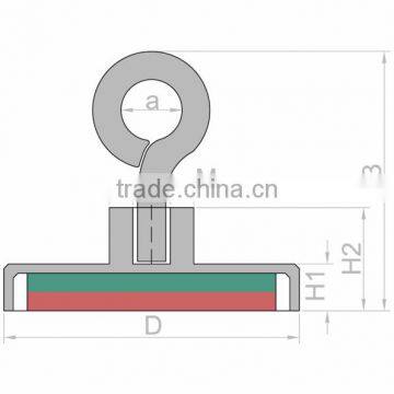 Pot Neodymium Magnet With Eyebolt Strong Cup Magnet photo-2