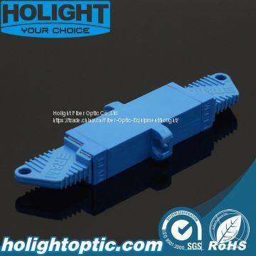 Fiber Adaptor E2000 to E2000 Simplex Sm Blue