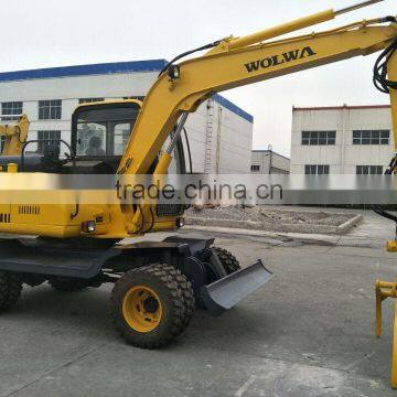 8 Ton Wheel Excavator With Cane Loader for Sale photo-2