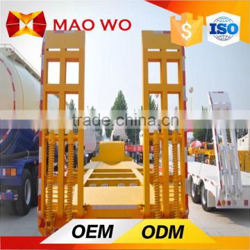 High Quality Transportation Truck and Used Tandem Axle Lowbed Semi Trailer