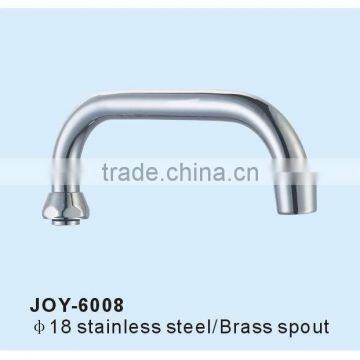 Upc Brass DIA18MM Faucet Spout,ss Basin Tap Tube,U Stainless Steel Mixer Pipe