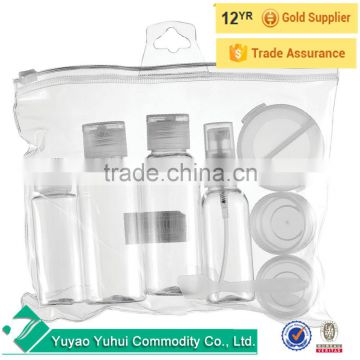 Mini 7 Pcs Travel Bottles Set Lightweight Skincare Empty Cosmetic Container Set