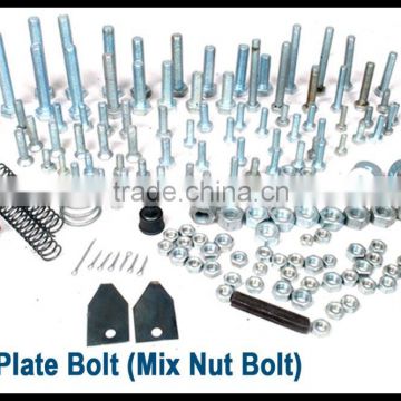 Plate bolt (mix nut bolt) for grinding mill