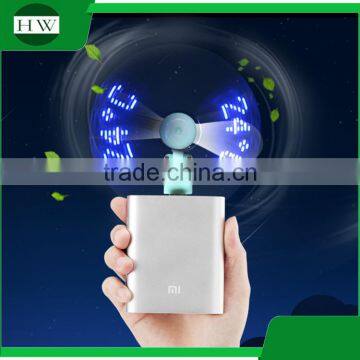 2 in 1 Adjustable Led Light Temperature Foldable Portable Otg Mini Usb Micro Pocket Fan for Tablet Mobile Phone Power photo-5