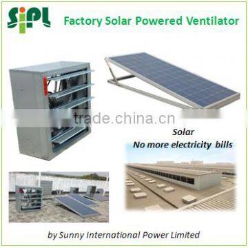 SUNNY Solar Powered 300W Industrial DC Wall Exhaust Fan Negative Pressure Air Ventilation Fan