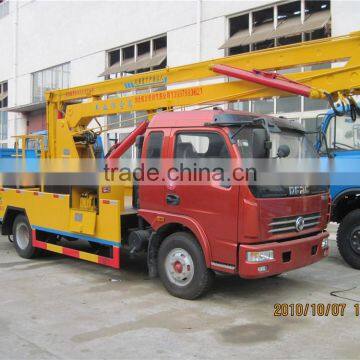 Dongfeng 95HP Hydraulic Cage Lift Truck High Rise Work Platform Truck