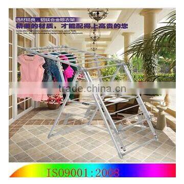 X-type circle tube retractable rotating clothes-horse clothes rack