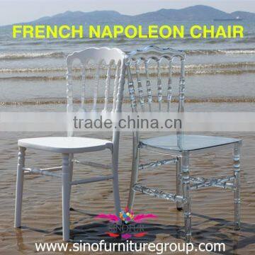 wood and resin chaise napoleon french chair