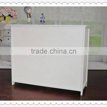 Handmade White Solid Living Room Cabinet With Drawers photo-6