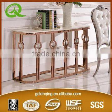F286 Tempered Glass Modern Console Table photo-5