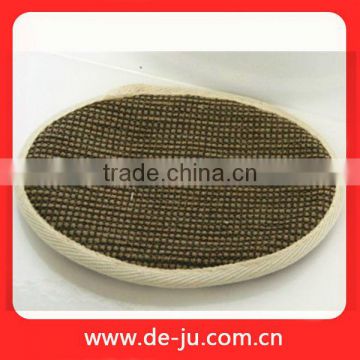 Dark Brown Oval Shape Natural Sisal Exfoliating Body Scrub