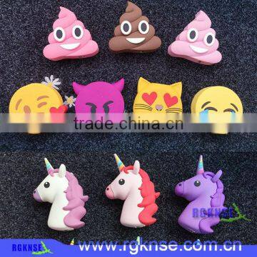 2016 Innovative Unicorn Emoji Powerbank Mobile Cartoon Cute Power Bank Charger Unicorn Poop OEM Gift Fashion photo-4
