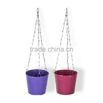 Outdoor Iron Planters | Decorative Metal Hanging Basket Planters