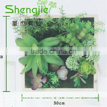 SJLJ013343 Plastic Grass Wall / Fake Green Grass Wall for Garden Home Decoration photo-5