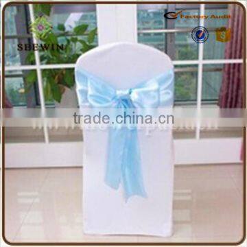 Vivid Color Chiffon Satin Fabric Chair Sash for Chair Deco photo-2