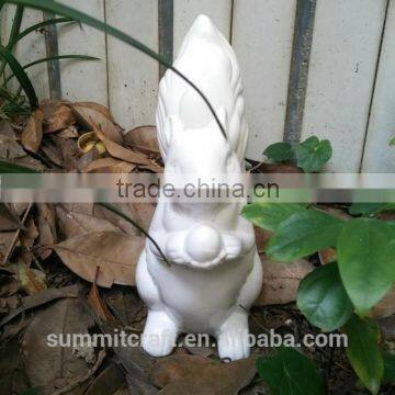Modern Design Cute Pure White Squirrel Figurine Statue photo-2