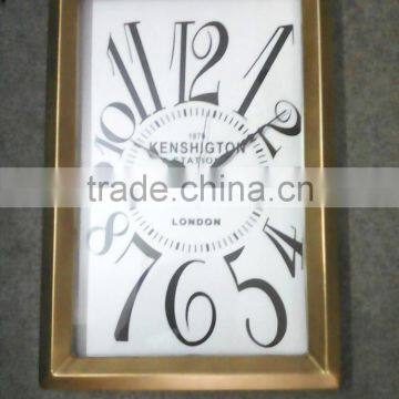 Stainless Steel Metal Rectangle Shape Fashion Wall Clock photo-3