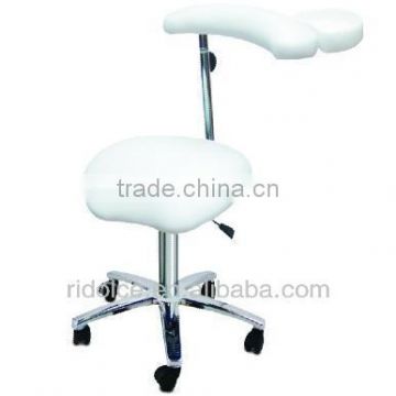 Potable movable Ottoman stool hydraulic chair with wheels used salon furniture TKN-37081A