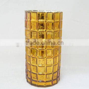 Christmas Decoration Gold Color Glass Hurricanes photo-2