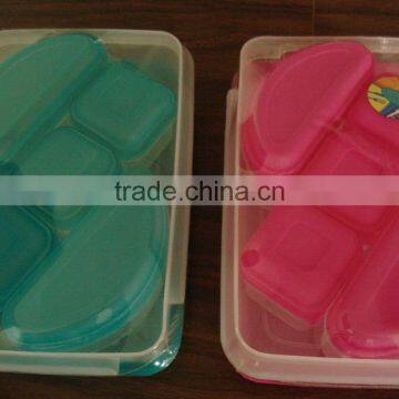 Plastic Mini Combine Bento Storage Lunch Box and Food Meal Prep Container Set Boite a Vivres Die Kasserolle photo-2