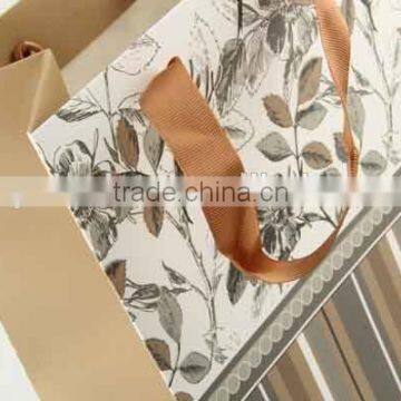 Printed Foldable Gift Bag With Stripe Patterns/ Shopping Paper Bag photo-5