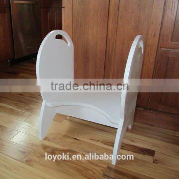 Wood Potty Step Stool Kids Toilet Step Stool With Handrail photo-5