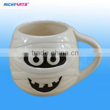 white ceramic coffee mug for halloween