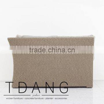 Belvedere Corner Wicker Bench - Outdoor Poly Rattan - Conversation Wicker Furniture photo-4