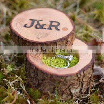 Personalised wedding Wooden Ring Box