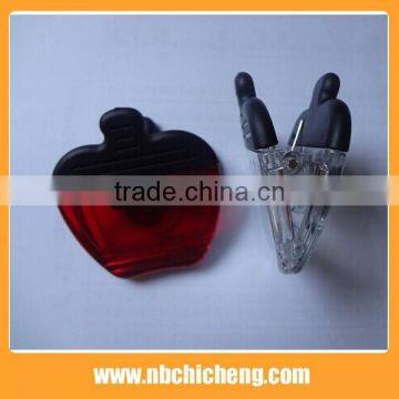 Small Plastic Colorful Apple Shape Magnetic Clip