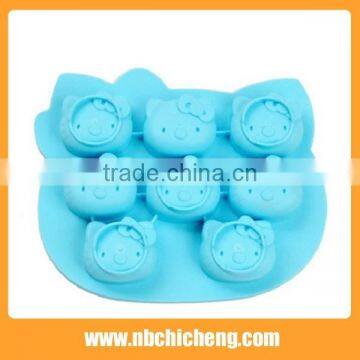 8-tray High Quality Cheaper Price Colorful Design Silicone Ice Cube Mould,Hello Kitty , Ice Cube Tray. photo-4