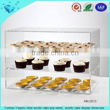2014 Hot Sale!!! Clear Acrylic Bread Display Case Stand,acrylic Cake Cover photo-2