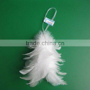 Christmas feather hanging decoration JA08-J-B6147-W