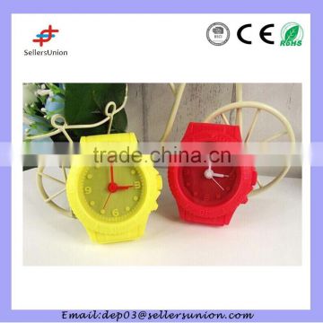 silicone alarm clock fashion watch design