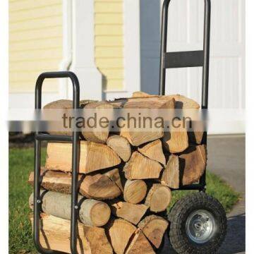 shelter hauling logs logic firewood mover cart with pneumatic wheels