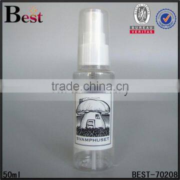50ml Clear Plastic Spray Bottle Pet Cheap Perfume Bottle With Plastic Sprayer photo-4