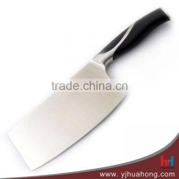 High quality stainless steel Chinese cleaver knife,chopper knife with laser finish blade for kitchen (HF-47)