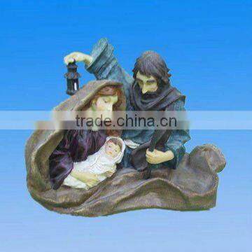 polyresin religion holy family figurines