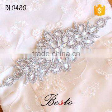 Wholesale fancy wedding rhinestone sash for bridal dresses