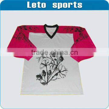 Pro custom high quality brilliant colors ice hockey jerseys