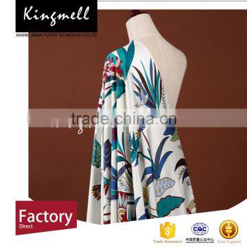 2016 Hot Summer Digital Printed Twill Silk Fabric for Garment and Scarf photo-4