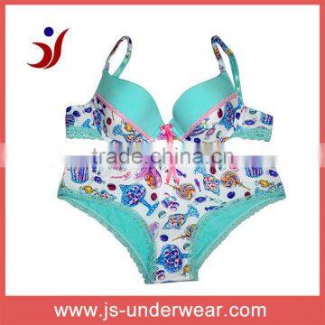 wholesale colorful push up bra bikini set