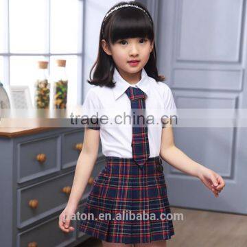 Skirt And Shirt With Short Pants School Uniform Shirts 100% Cotton