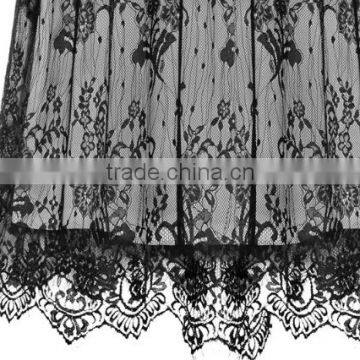 GZY 2015 Leisure Ladies Black Lace and White T-shirt Vestidos Casuales